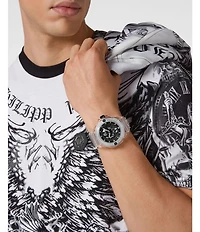 Philipp Plein Men's The Kull Synthetic Quartz Analog Grey Silicone Strap Watch