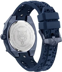 Philipp Plein Men's Thunder Force Analog Metal Silicone Strap Watch