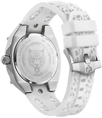 Philipp Plein Men's Thunder Force Analog Metal Silicone Strap Watch