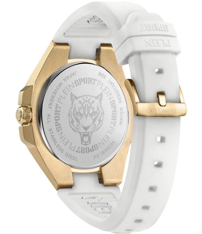Philipp Plein Men's Tigermaster Automatic Silicone Strap Watch