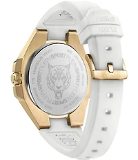 Philipp Plein Men's Tigermaster Automatic Silicone Strap Watch