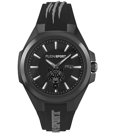 Philipp Plein Men's Tigermaster Automatic Silicone Strap Watch