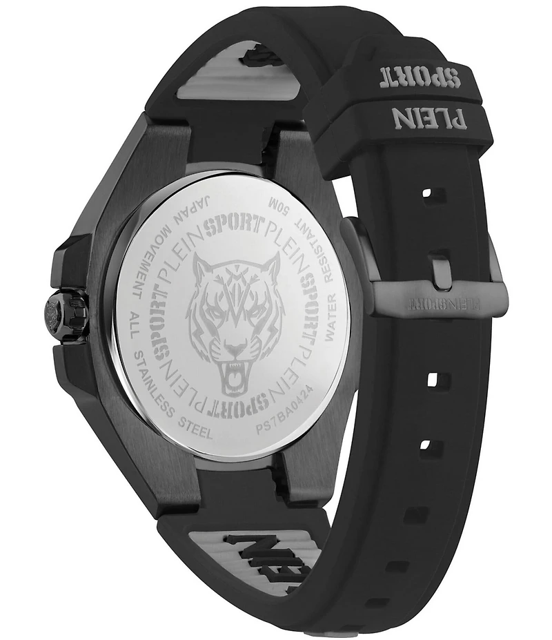 Philipp Plein Men's Tigermaster Automatic Silicone Strap Watch