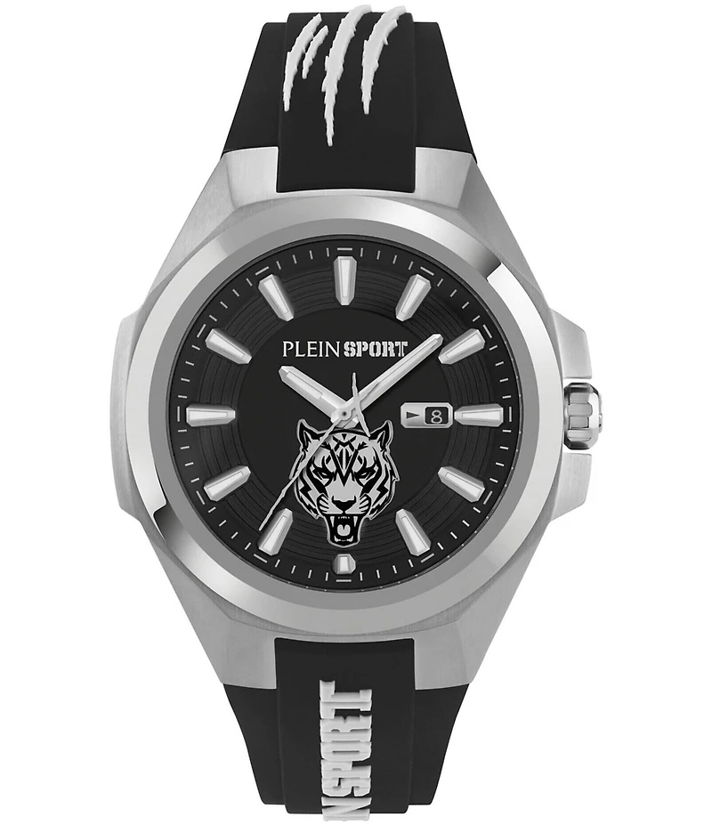 Philipp Plein Men's Tigermaster Automatic Silicone Strap Watch