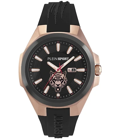 Philipp Plein Men's Tigermaster Automatic Silicone Strap Watch