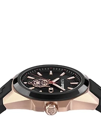 Philipp Plein Men's Tigermaster Automatic Silicone Strap Watch