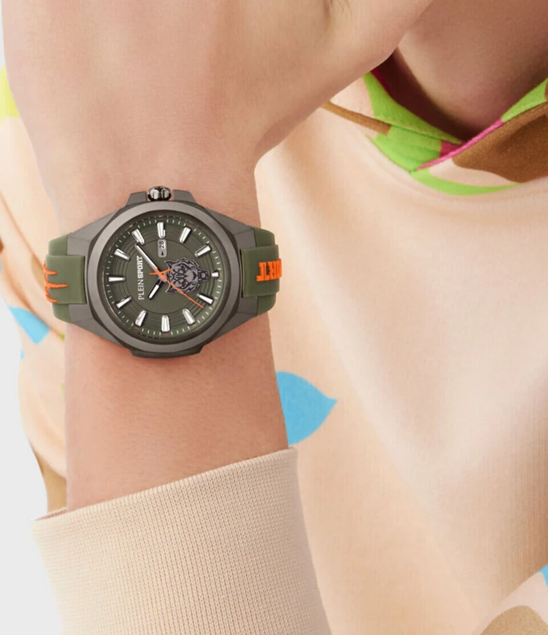 Philipp Plein Men's Tigermaster Automatic Silicone Strap Watch