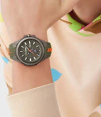 Philipp Plein Men's Tigermaster Automatic Silicone Strap Watch