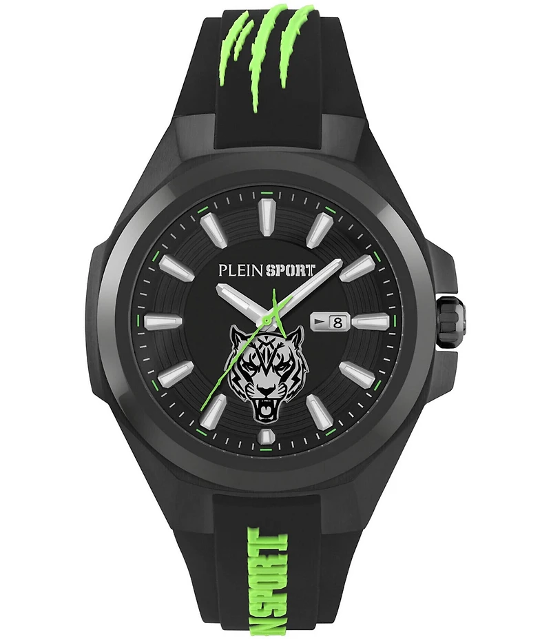 Philipp Plein Men's Tigermaster Automatic Silicone Strap Watch