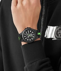 Philipp Plein Men's Tigermaster Automatic Silicone Strap Watch
