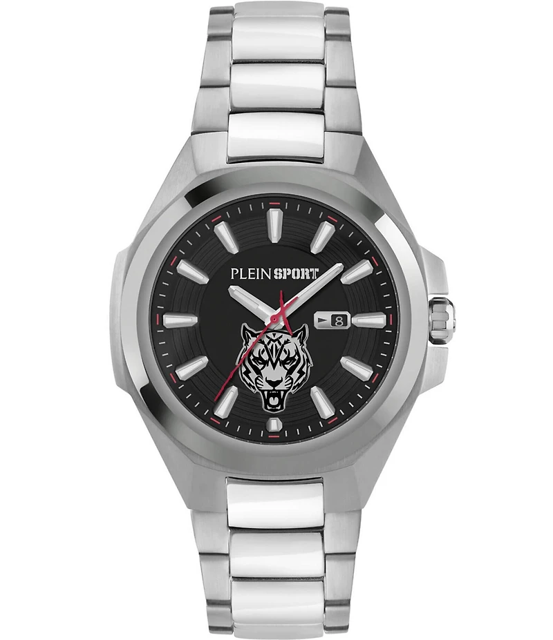 Philipp Plein Men's Tigermaster Automatic Stainless Steel Bracelet 47mm Watch