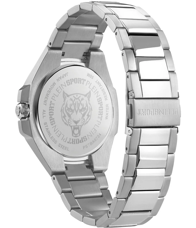Philipp Plein Men's Tigermaster Automatic Stainless Steel Bracelet 47mm Watch