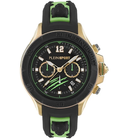 Philipp Plein Men's Warrior Tech Chronograph Silicone Strap 47mm Watch