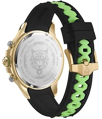 Philipp Plein Men's Warrior Tech Chronograph Silicone Strap 47mm Watch