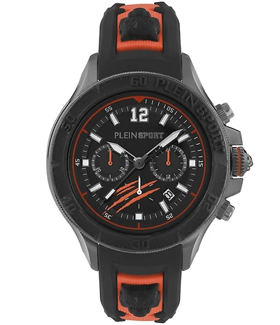 Philipp Plein Men's Warrior Tech Chronograph Silicone Strap 47mm Watch