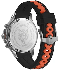 Philipp Plein Men's Warrior Tech Chronograph Silicone Strap 47mm Watch