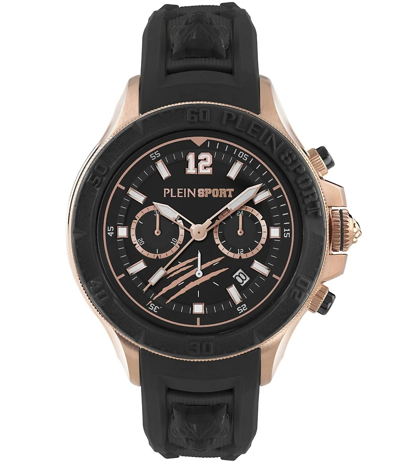 Philipp Plein Men's Warrior Tech Chronograph Silicone Strap 47mm Watch