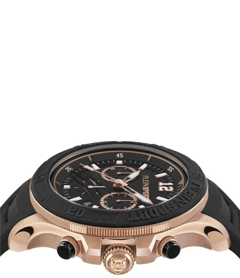 Philipp Plein Men's Warrior Tech Chronograph Silicone Strap 47mm Watch
