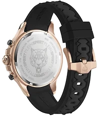 Philipp Plein Men's Warrior Tech Chronograph Silicone Strap 47mm Watch