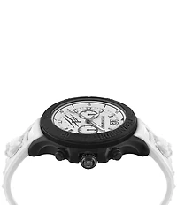 Philipp Plein Men's Warrior Tech Chronograph Black Silicone Strap Watch