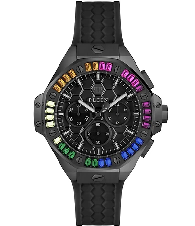 Philipp Plein Women's Chrono Royal Silicone Strap Watch