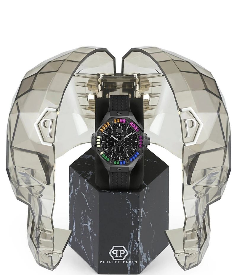 Philipp Plein Women's Chrono Royal Silicone Strap Watch