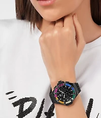Philipp Plein Women's Chrono Royal Silicone Strap Watch
