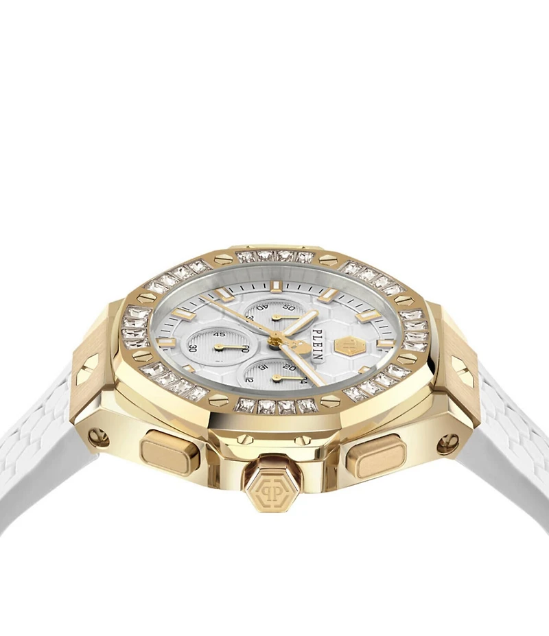 Philipp Plein Women's Chrono Royal Silicone Strap Watch
