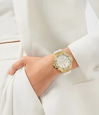 Philipp Plein Women's Chrono Royal Silicone Strap Watch