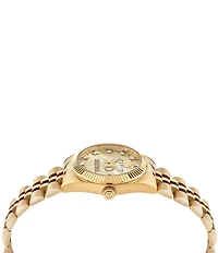 Philipp Plein Women's Date Superlative Mechanical Automatic Gold Tone Stainless Steel Bracelet Watch