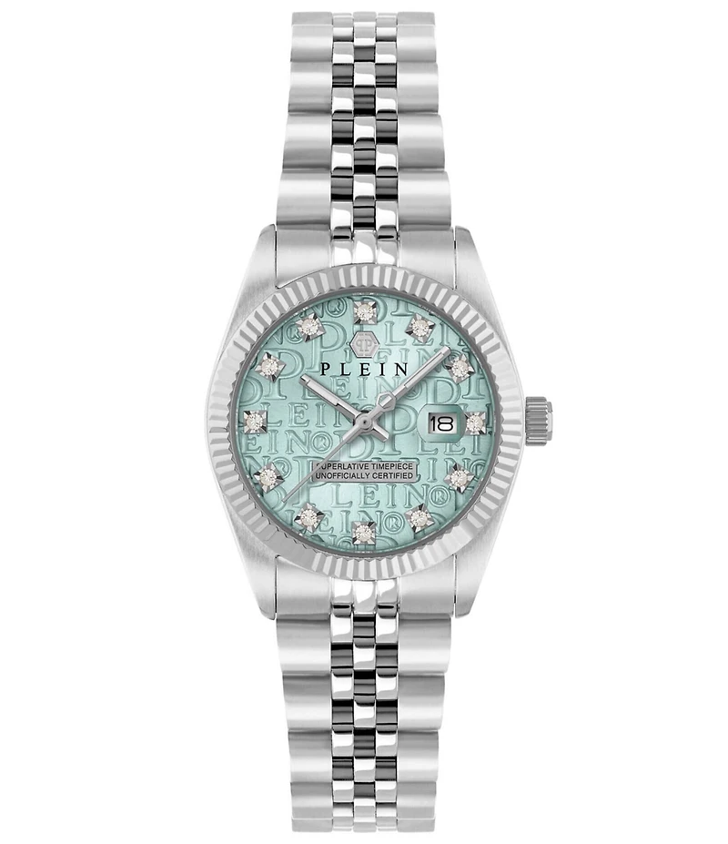 Philipp Plein Women's Date Superlative Mechanical Automatic Stainless Steel Bracelet Watch