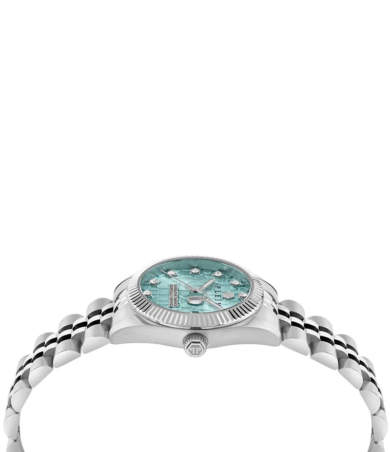 Philipp Plein Women's Date Superlative Mechanical Automatic Stainless Steel Bracelet Watch