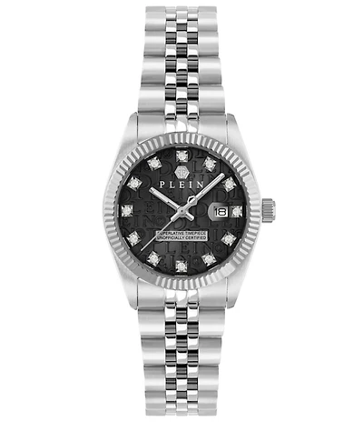 Philipp Plein Women's Date Superlative Mechanical Automatic Stainless Steel Bracelet Watch