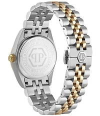 Philipp Plein Women's Date Superlative Mechanical Automatic Two Tone Stainless Steel Bracelet Watch