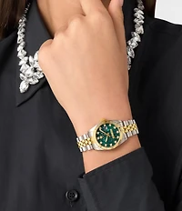 Philipp Plein Women's Date Superlative Mechanical Automatic Two Tone Stainless Steel Bracelet Watch