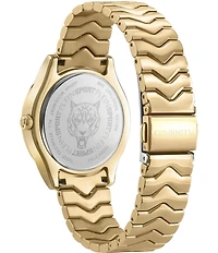 Philipp Plein Women's Eclipse Analog Gold Tone Stainless Steel Bracelet Watch