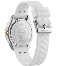 Philipp Plein Women's Eclipse Analog Gold Silicone Strap Watch