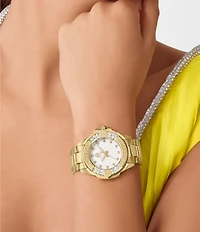 Philipp Plein Women's Plein Majesty Analog Gold Tone Stainless Steel Bracelet Watch