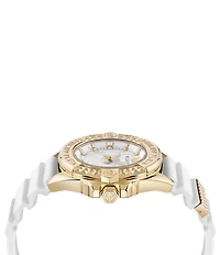 Philipp Plein Women's Plein Majesty Analog White Silicone Strap Watch