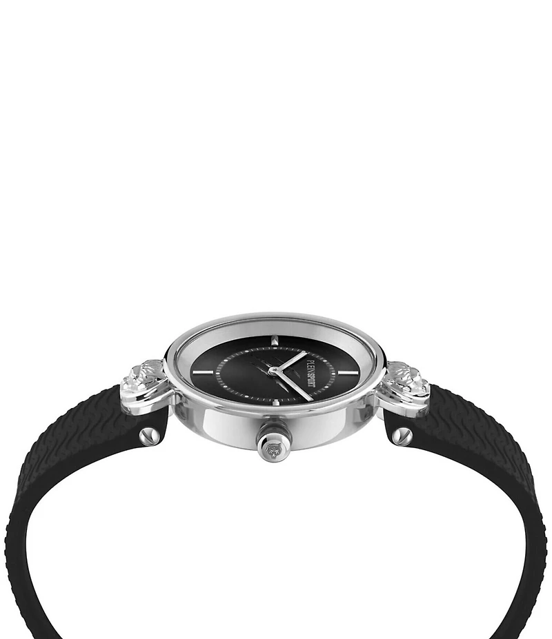 Philipp Plein Women's Supernova Analog Black Silicone Strap Watch
