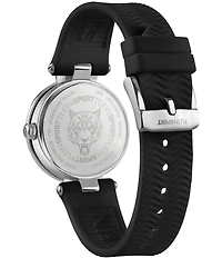 Philipp Plein Women's Supernova Analog Black Silicone Strap Watch