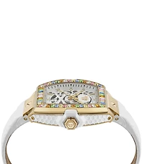 Philipp Plein Women's The Keleton 2.0 Automatic Leather Strap Watch