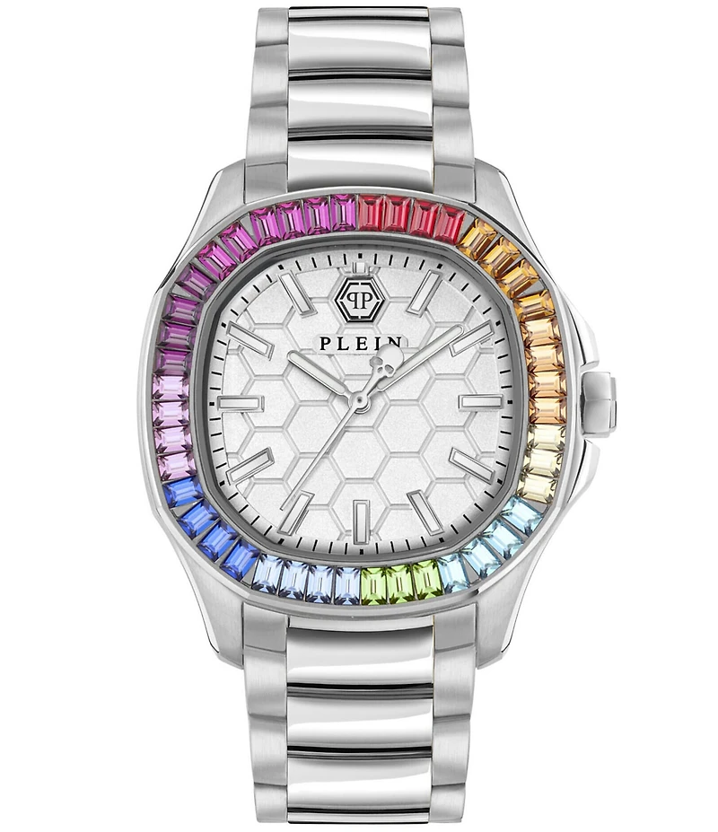 Philipp Plein Women's The Pectre Lady Crystal Analog Stainless Steel Bracelet Watch