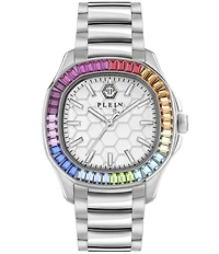 Philipp Plein Women's The Pectre Lady Crystal Analog Stainless Steel Bracelet Watch