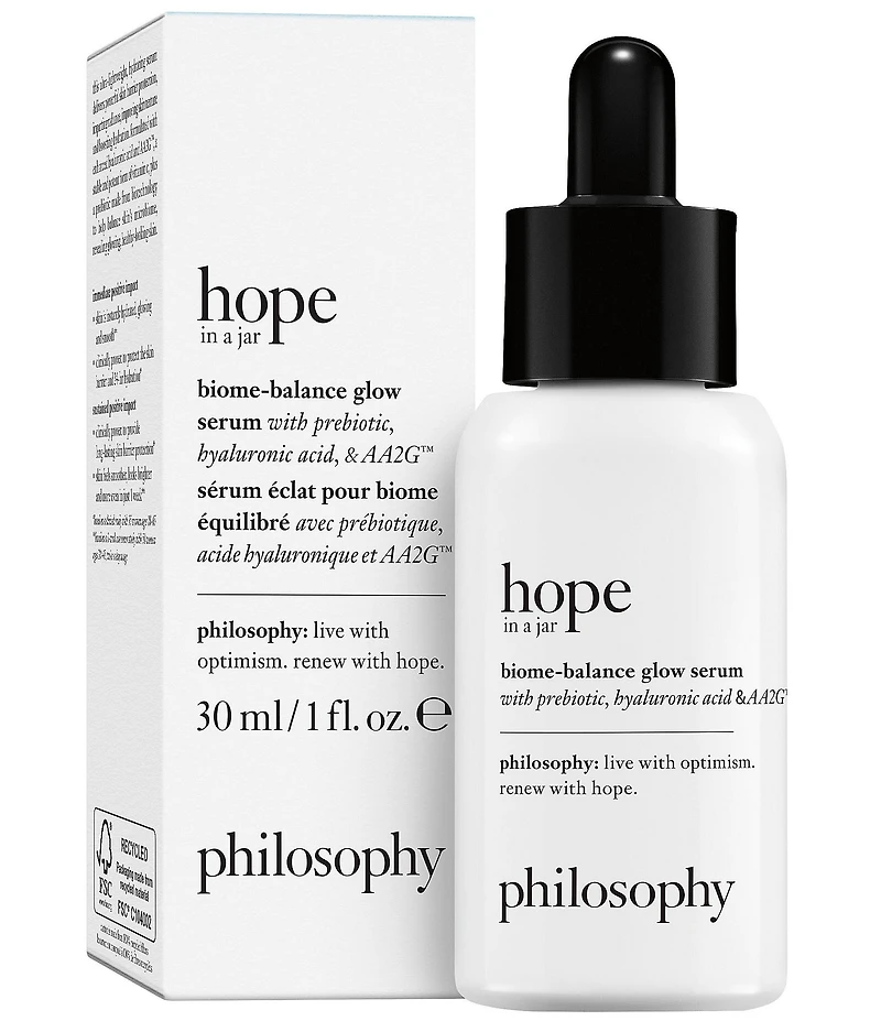 philosophy hope in a jar biome-balance glow serum