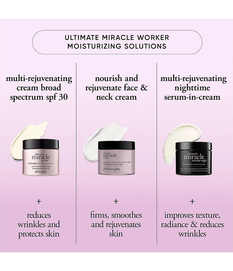 philosophy ultimate miracle worker nourish & rejuvenate face & neck moisturizer