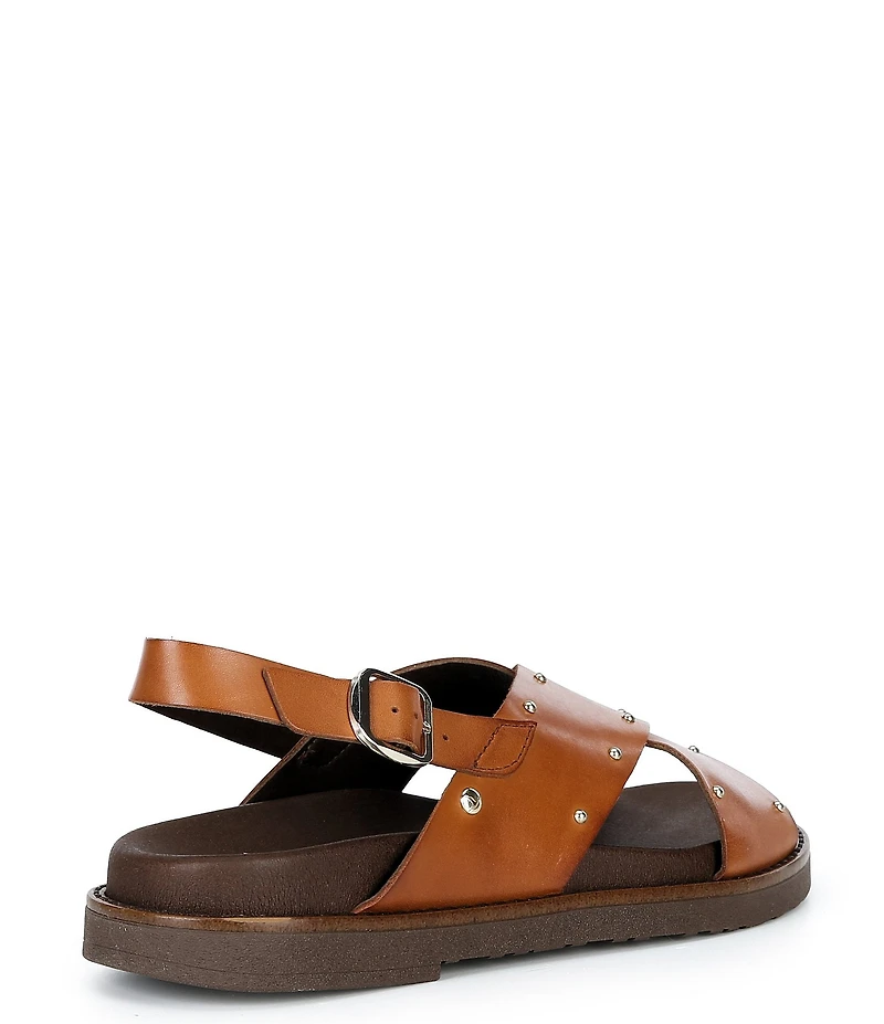 Pikolinos Aitana Leather Stud Cross Band Sandals