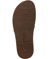 Pikolinos Aitana Leather Stud Cross Band Sandals