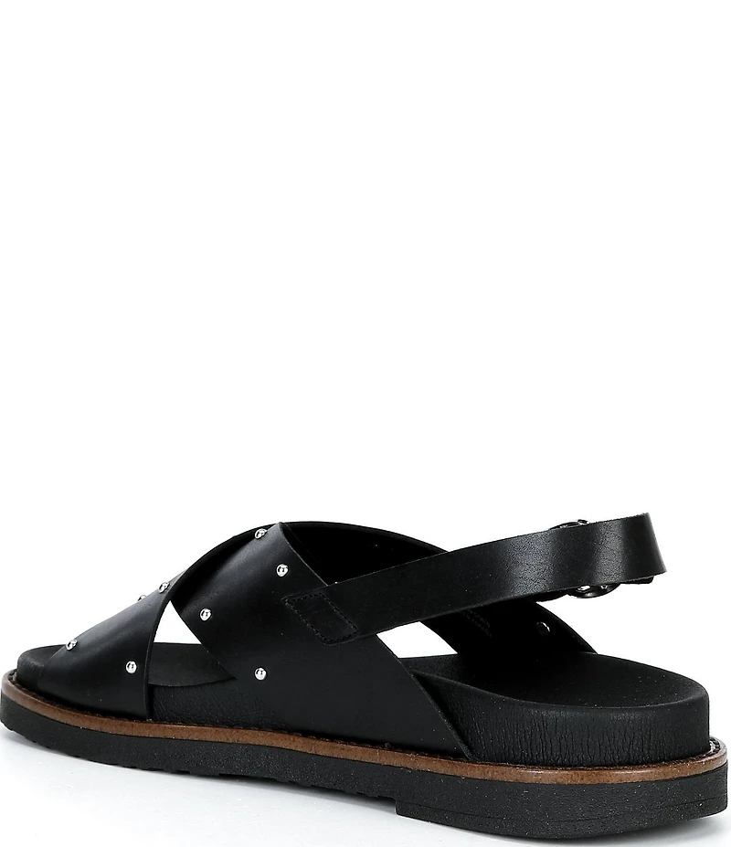 Pikolinos Aitana Leather Stud Cross Band Sandals