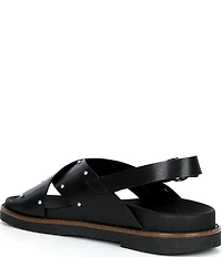Pikolinos Aitana Leather Stud Cross Band Sandals